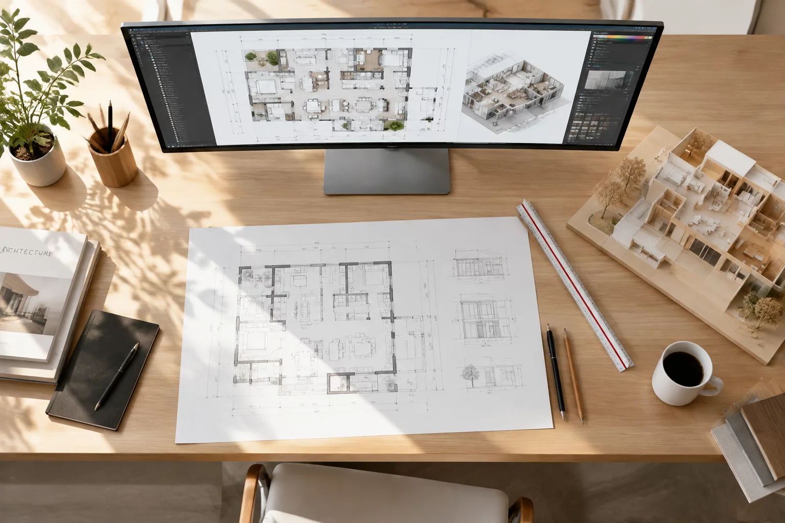 Vectorworks architectural design workspace